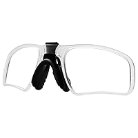 SAUCER Rx Insert Optical Adaptor Rx Prescription Lens Carrier with Nose Pad for Oakley EV Zero Series Sunglasses - Clear