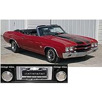 Stereo + BLUKIT compatible with 1969-1972 Chevelle and/or El Camino, USA-630 II Bluetooth Enabled High Power 300 watt AM FM Car Stereo/Radio
