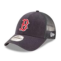 Boston Red Sox New Era Trucker 9FORTY Adjustable Snapback Hat Navy