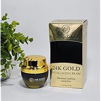 Eva St. Claire 24K Gold + Collagen Cream Illuminates & Firms Aging Skin 1.75 oz