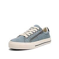 Taos Z Soul Women’s Sneaker - Stylish Platform Sneaker with Removable Footbed, Arch Support, Premium Cushioning, Lace-Up Adjustability, and Easy Access Zipper