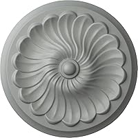 Ekena Millwork CM12FL Flower Spiral Ceiling Medallion, 12 1/4