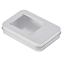 Rectangle Metal Storage Box Small Metal Storage Box Silver Color Jewelry Keys Playing Cards Box Candy Storage Can Playing Card Box Holder Case Cards Container Box Jewelry Storage Case Organizer