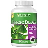 Tru Nature Ginkgo Biloba, 1-Pack of 340 Softgels