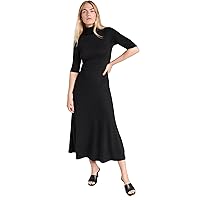 Vince Women's Elbow Sleeve Turtleneck Dress