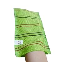 10 Pack SongWol Korean Beauty Skin Large Exfoliating Bath Shower Towel Gloves Scrub Wash Clothes Made in Korea Green