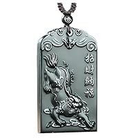 Pure natural green Jade fine carving the Double-sided carving Frosting Fine polishing Pendant Necklace N