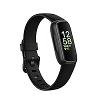 Fitbit Inspire 3 Fitness Tracker – Advanced Health Insights with Stress Management, Workout Intensity & Sleep Tracking, 24/7 Heart Rate, Includes Small and Large Classic Bands - Midnight Zen/Black