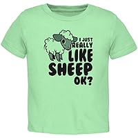 I Just Really Like Sheep Cute Toddler T Shirt