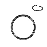 FANSING 316L Surgical Steel Hinged Piercing Rings Hoop