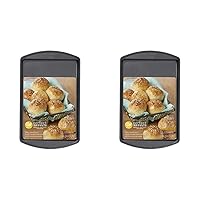 Wilton Perfect Results Premium Non-Stick Bakeware Small Cookie Sheet, 13.25 x 9.25, Steel (Pack of 2)