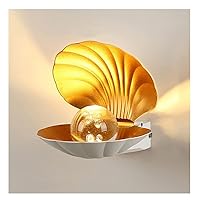 Modern Shell Shape Wall Light Sconce - LED 10W Wall Lamp Aluminum Finish Waterproof Indoor and Outdoor Wall Decor for Living Room Bedroom Hallway Vanity Light Fixtures Lámpara De Pared