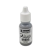 Jacquard Pinata Alcohol Ink - Silver - Professional and Versatile Ink That Produces Color Saturated and Acid-Free Results - 1/2 Fluid Ounce - Made in The USA