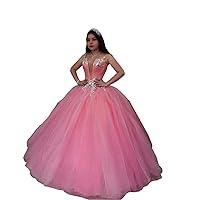 Ball Gown Bling Crystal Rhinestones Quinceanera Prom Dresses Organza Off Shoulders Ruched 2024