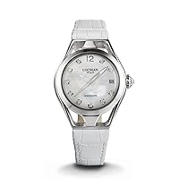 Locman Italy Montecristo Lady 0526 Women's Watch White with Diamonds Approx. 0.10 Carat, Women, Strap.