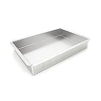 Magic Line Rectangle Cake Pan - Oblong Aluminum Cake Pans for Home & Professional Baking (9x13x2 Inches)