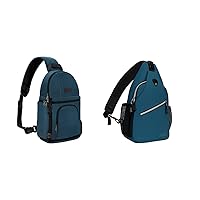 MOSISO Sling Backpac&Camera Sling Bag, DSLR/SLR/Mirrorless Camera Case Shockproof Photography Camera Backpack with Tripod Holder & Removable Modular Inserts, Deep Teal
