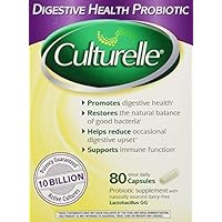 Culturelle Digestive Health Probiotic - 2 Boxes, 80 Capsules Each Culturelle Digestive Health Probiotic - 2 Boxes, 80 Capsules Each