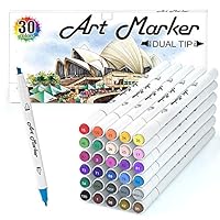 Dabo&Shobo 24 Colors Alcohol Markers, Drawing Markers, Dual Tip Art  Markers, Coloring Marker for Kids Sketching Adult Coloring