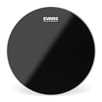 Evans Hydraulic Drum Heads - B14HBG - Drum Head with Layer of Oil - Supresses Unwanted Overtones - Ideal for Rock, Metal, & Funk - Black, 14 Inch