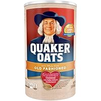 Oats, Old Fashioned Oatmeal Breakfast Cereal, 42 Oz, (2 Canisters)