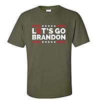 Let's Go Brandon 3 Stripes FJB Funny Political Men's Short Sleeve T-Shirt Graphic Tee