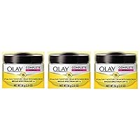 Olay Face Moisturizer Complete All Day UV Moisture Cream with Sunscreen SPF 15, Normal Skin, 2 Fl Oz (Pack of 3)