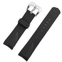 22mm 24mm Silicone Watch Bands Fit For Corum Sports Rubber Strap Fashion Wrist Watch Bracelet Replacement Accessories Parts