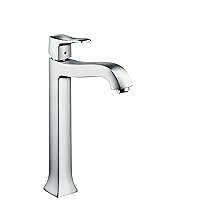 hansgrohe Metris C Classic Replacement Easy Clean 1-Handle 1 12-inch Tall Bathroom Sink Faucet in Chrome, 31078001