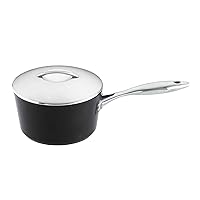 SCANPAN Professional 1.25 qt Saucepan with Lid - Easy-to-Use Nonstick Cookware - Dishwasher, Metal Utensil & Oven Safe - Made in Denmark