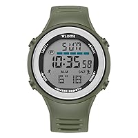 Men's Multi-Purpose Sports Wrist Watch Night Light Stopwatch Timer Alarm Clock Waterproof Dustproof and Durable