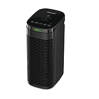 Honeywell InSight HEPA Air Purifier for Medium Rooms (100 sq ft). Allergen Reducer for Wildfire/Smoke, Pollen, Pet Dander & Dust. Air Quality Indicator and Auto Mode - Black, HPA080