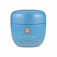 TATCHA Indigo Overnight Repair | Serum in Cream Treatment, Fragrance Free, 50 ml | 1.7 oz