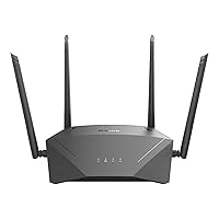 D-Link DIR-1750-US, WiFi Router AC1750 Mesh Smart Internet Home Network System, High Speed Performance WP3 MU-MIMO Dual Band Gigabit Gaming, Black