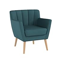 Merel Mid Century Modern Fabric Club Chair, 28.30