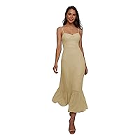 AW BRIDAL Women's Chiffon Spaghetti Straps Bridesmaid Dresses for Wedding Guest Evening Party Gown