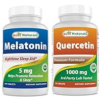 Best Naturals Melatonin 5 mg & Quercetin 1000 mg