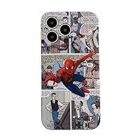 Cartoon Spider Phone Case for 6.1/6.7 Inch Thermoplastic Urethane Phone Case Compatible with iPhone 14/15 (Spider, iPhone 14 Pro Max)
