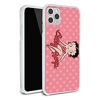 Betty Boop Pink Polka Dots Protective Slim Fit Hybrid Rubber Bumper Case Fits Apple iPhone 8, 8 Plus, X, 11, 11 Pro,11 Pro Max