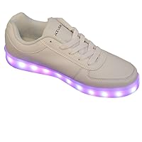 LED Sneakers Shoes Flash Trainer's Footwear (5 B(M) US Women, Black)