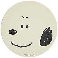 Kaneshotouki 493519 Peanuts Snoopy Ceramic Water Absorption Coaster, 3.5 inches (9 cm), Increased Diameter