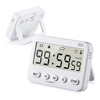 GH 99 Hours Full Featured Timer, Reminder Mode (Vibrate, Sound, Flash), Timing Function (Clock, Alarm, Stopwatch, Countdown, Cycle Timer), Timer for Pokémon Sleep Go Plus+, Kitchen Timer Magnetic
