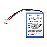 Rechargeable 3.7V Li-ion Battery with 1000mAh Capacity, Replacement Battery for TEL-SIM668 / TEL-SIM4068