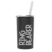12 ounce Stainless Steel Ring Bearer Tumbler - Ring Bearer Gift, Ring Bearer Proposal Gift, Ring Bearer Cup