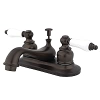Elements of Design Elizabeth EB605B Centerset Lavatory Faucet with Retail Pop-Up, 4-Inch, Oil Rubbed Bronze