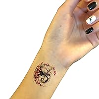 Elephant Temporary Tattoo Sticker for Women Body Art Waterproof Fake Tatoo 5 Sheets