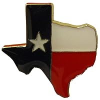 Wholesale Pack of 3 State of Texas Map Motorcycle Hat Cap Lapel Pin
