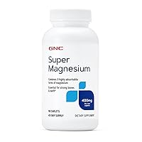 Super Magnesium 400mg, 90 Caplets, Supports Strong Bones and Teeth