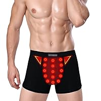 Magnetic Therapy Energetic Men Pant, Men Underwear Boxer Brief, Health Care Breathable Inner Pants Improving Male Power (5XL,Black) 5X-Large