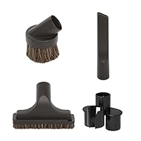 4PCS Universal Vacuum Cleaner Accessories-Dusting, Crevice, Board Caddy Tool, Upholstery Brush, 1 1/4 inch (32mm) Inner Diameter, Fits All, Black